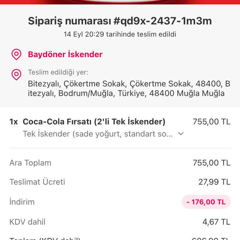 Baydöner Siparişim Eksik Ve Yanlış Geldi, Böyle Saçmalık Olamaz