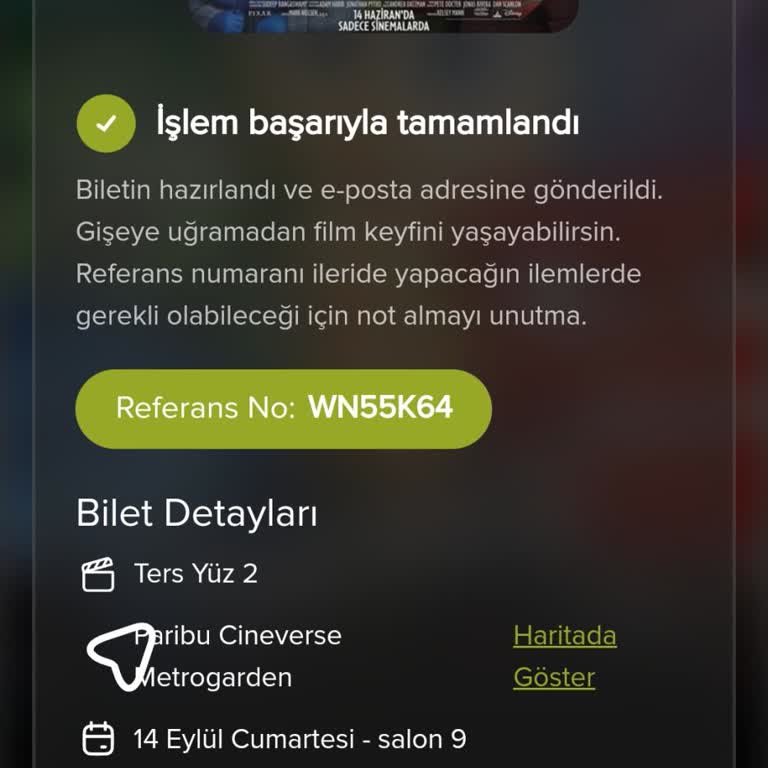Paribu Cineverse Yanlış Sinema Bileti Ve İptal Sorunu