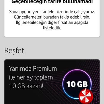 Vodafone Taahhüt Sonrası Tarife Sorunu