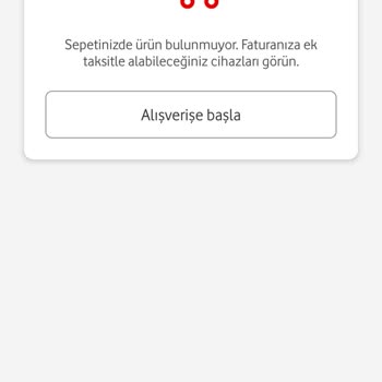 Vodafone Yenilenmiş Telefon Sepet Sorunu