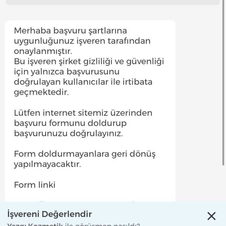 İşin Olsun Sahte İlan Uyarısı