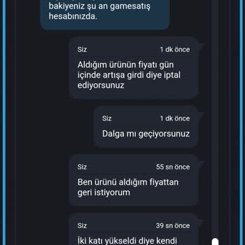 GameSatış Mobile Legends Elmas Yükleme Sorunu Ve Müşteri Hizmetleri Problemi