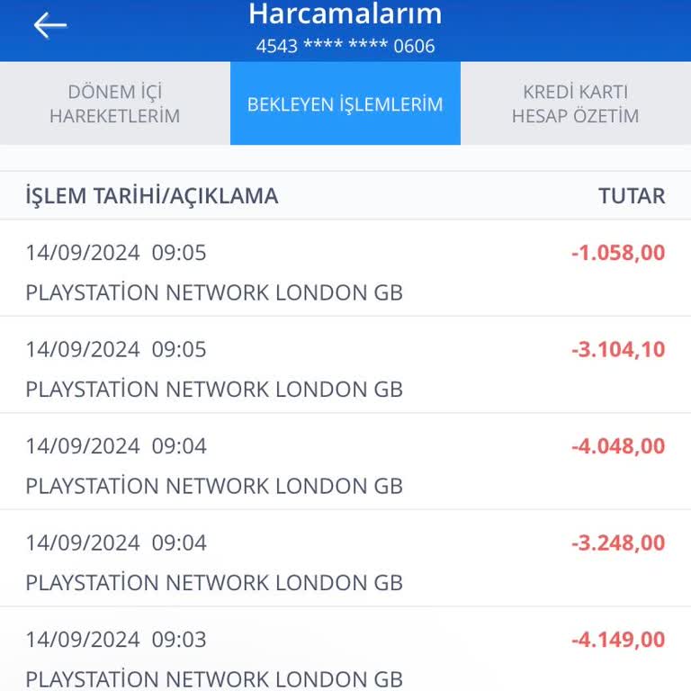 PlayStation London Hesabından Para Çekme Bilgim Dahilinde Değil