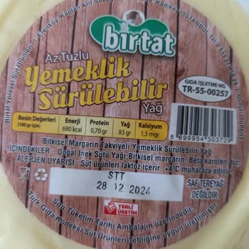 Trendyol Birtat Yöresel Yayık Köy Yağı Diye Margarin Satıyor.