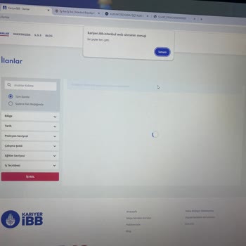 İşçi Alımı Son Başvuru Gününde Kariyer İBB Sitesi Hata Veriyor