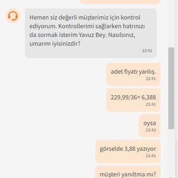 Trendyol Yanıltıcı Fiyat Bilgisi Ve Yetersiz Müşteri Hizmetleri