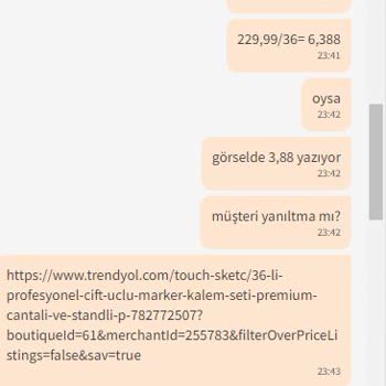 Trendyol Yanıltıcı Fiyat Bilgisi Ve Yetersiz Müşteri Hizmetleri