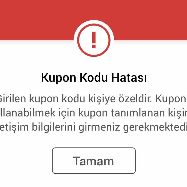 Obilet Kupon Kod Hatası