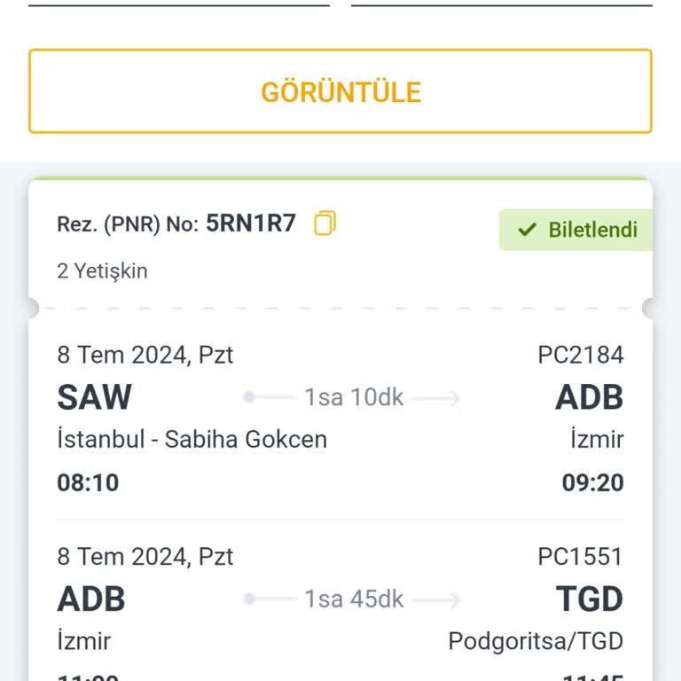Vuelo a Montenegro cancelado por Pegasus Airlines