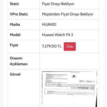 Huawei FIT2 no carga y cobran ₺7300 por reparación