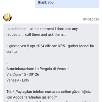 Agoda: Problema con la Política de 'Sin Tarifa de Cancelación' en Hotel de Venecia