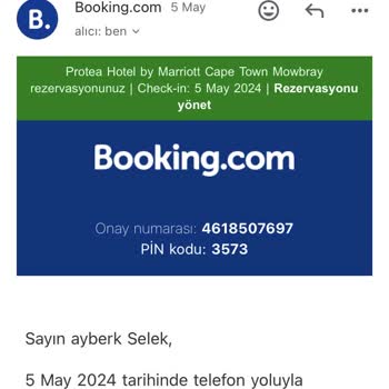 Booking.com no reembolsa tras mi queja en Protea Hotel Mowbray
