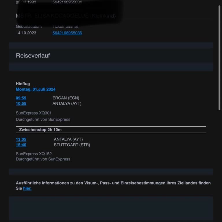 Vuelo SunExpress Ercan-Stuttgart Retrasado Más de 14 Horas