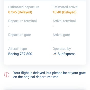 Retraso en vuelo SunExpress XQ1326 y solicitud de compensación