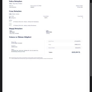 SunExpress Cambió la Fecha de Vuelo sin Aviso, Causando Disrupción de Viaje