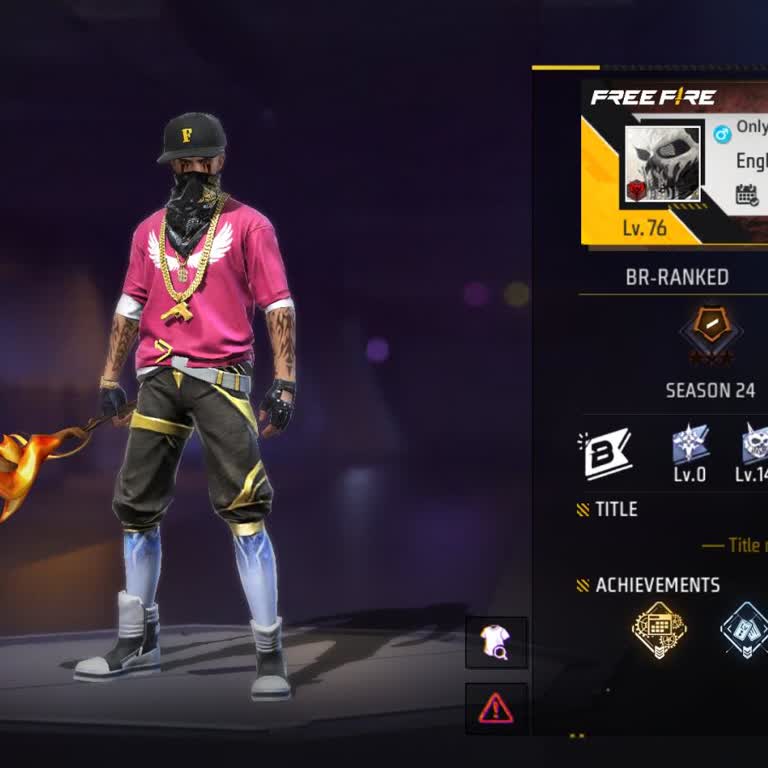 Recuperación urgente de cuenta nivel 76 en Garena Free Fire