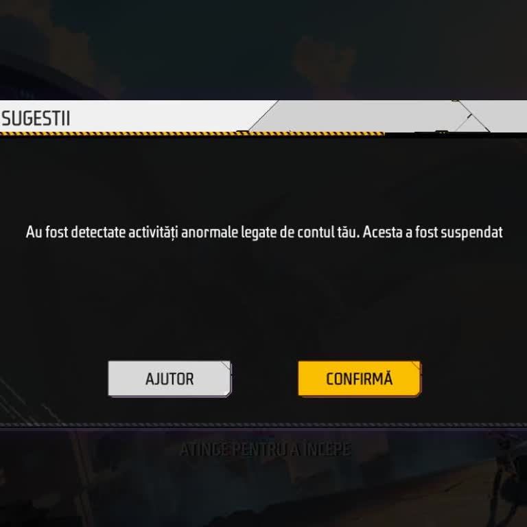 Cuenta de Free Fire Suspendida - Solicito Desbloqueo en Servidor Europeo