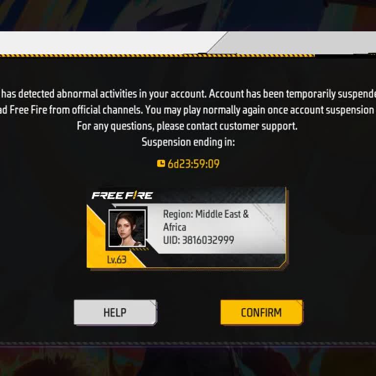 Cuenta suspendida en Garena Free Fire, necesito ayuda para recuperarla