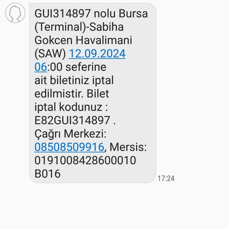 BURULAŞ Bbbus Bilet İade Ücret Yapmıyor