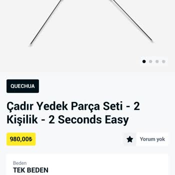 Decathlon tienda de campaña para 3 personas, problema con piezas de repuesto