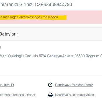 Error al Cambiar la Fecha de Cita para Visa Turística Checa