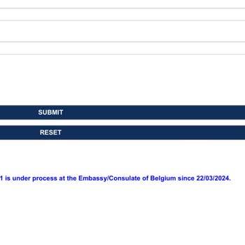 Retraso en la Aplicación de Reunificación Familiar en Bélgica a través de VFS Global