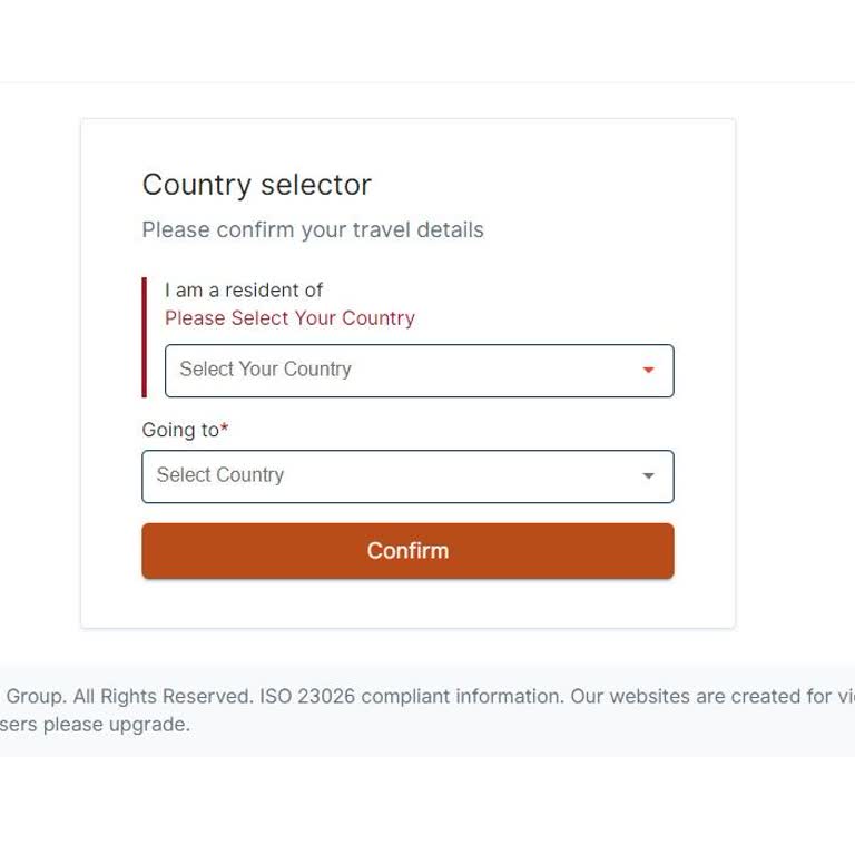 No puedo reservar una cita de visa belga en VFS Global