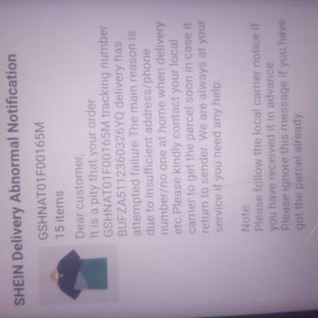 Problemas técnicos retrasan mi pedido en Shein