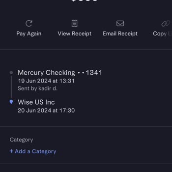 Problema con transferencia de Mercury Bank a Wise