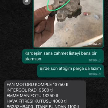 Diferencia en el Costo de Piezas de Repuesto del Automóvil Kia