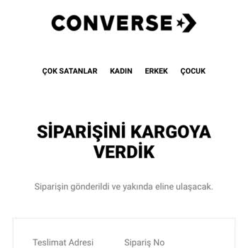 Converse: Zapatos marcados como entregados pero no recibidos