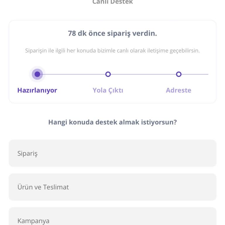 Mi pedido de Getir atascado en preparación por 78 minutos