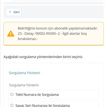 Ck Elektrik E Devlet Hatası