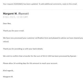 Ryanair: Problemas con el reembolso de mi billete Telaviv-Budapest