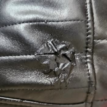 U.S. Polo Assn. Chaqueta de Cuero Dañada No Tomada en Serio