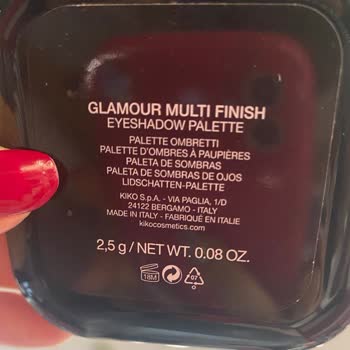 Kiko Milano Glamour Palette: Sombra de Ojos Hinchada y Desmoronándose