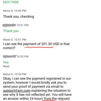 XM Global no me reembolsa el dinero, mis correos no tienen respuesta