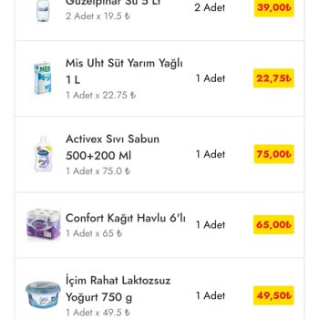 Cepte Şok Market Eksik Ürün Eksik Para İadesi Yeter...