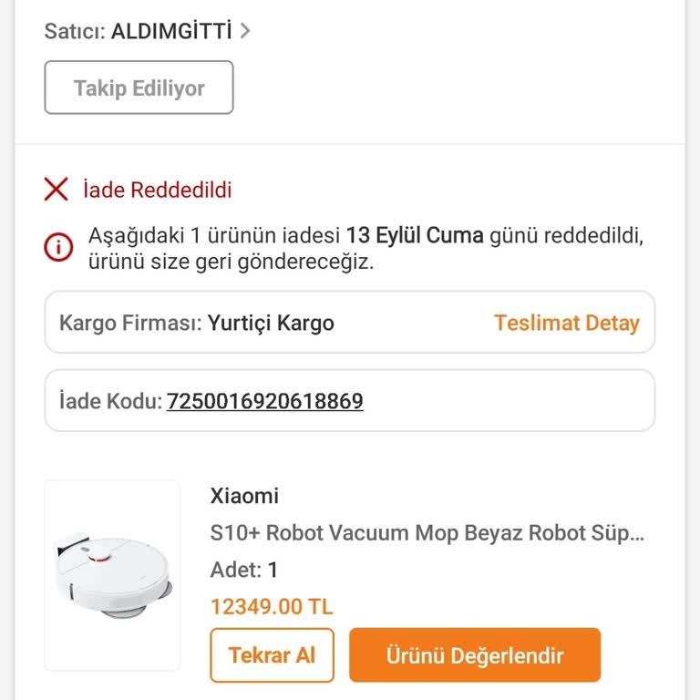 Trendyol Aldımgitti Satıcısından Şikayetçiyim!