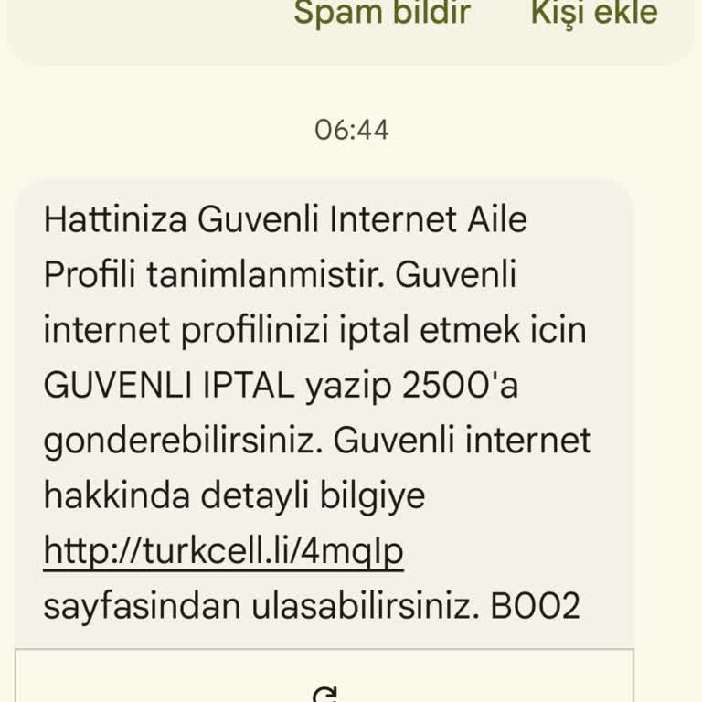 Turkcell Aboneliği Hatası: Yanlış Güvenli İnternet Tanımlaması