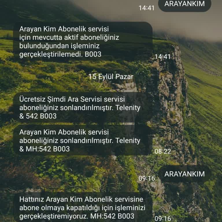 Vodafone Arayan Kim Servisi ve Müşteri Hizmetleri Sorunu