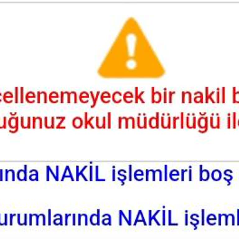 E-Devlet (Turkiye.gov.tr) Naklimi İptal Edemiyorum
