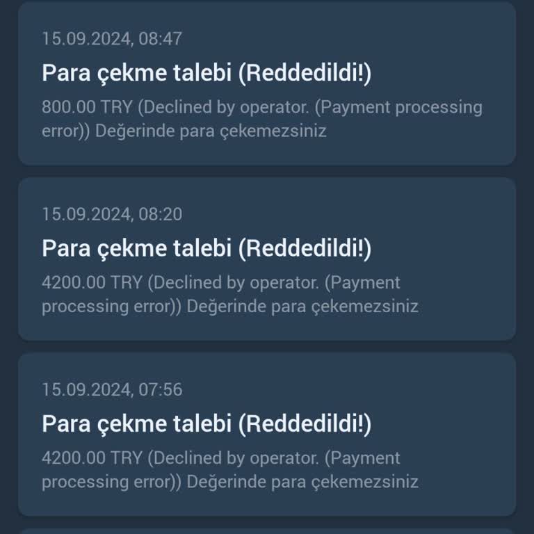 1XBET Çekim Talebi Sorunu
