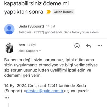 Gain TV, Ücretsiz Deneme Kod Gönderip Daha Sonra Ödeme Alıyor.