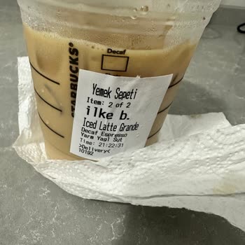 Yemeksepeti Yanlış Boyutta Kahve Ve Yetersiz Müşteri Hizmeti