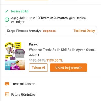 Parex Wondero Su Almıyor