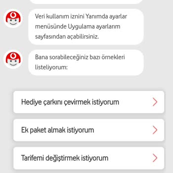 Vodafone Yanımda Uygulamasında Veri Kullanım İzni Sorunu