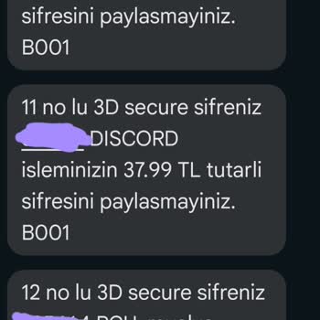 Harcama Yapmadığım Halde Akbank'tan Gelen Cepşifre Onay Kodları