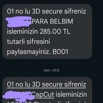 Harcama Yapmadığım Halde Akbank'tan Gelen Cepşifre Onay Kodları