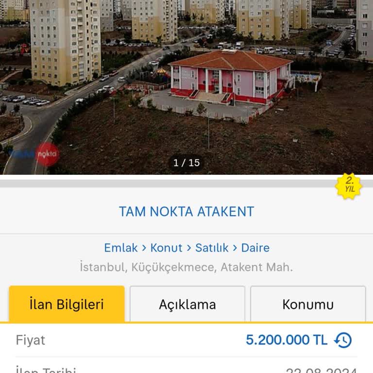 Tam Nokta Sahibinden.com Üzerinde Yanıltıcı İlan Deneyimi